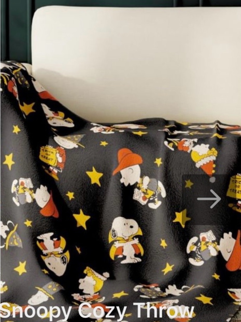 Peanuts Silk Touch Throw Blanket Halloween